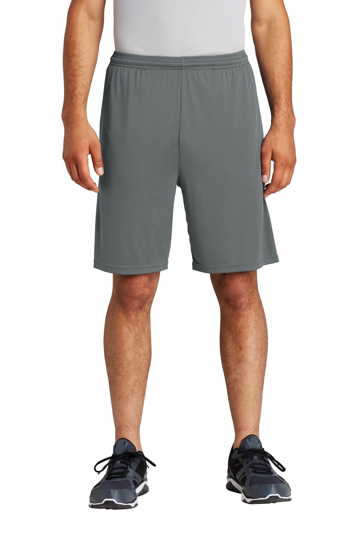 Sport-Tek PosiCharge Competitor Pocketed Short ST355P Iron Grey