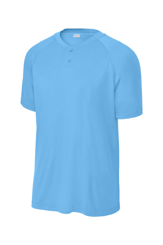 Sport-Tek PosiCharge Competitor 2-Button Henley ST359 Carolina Blue