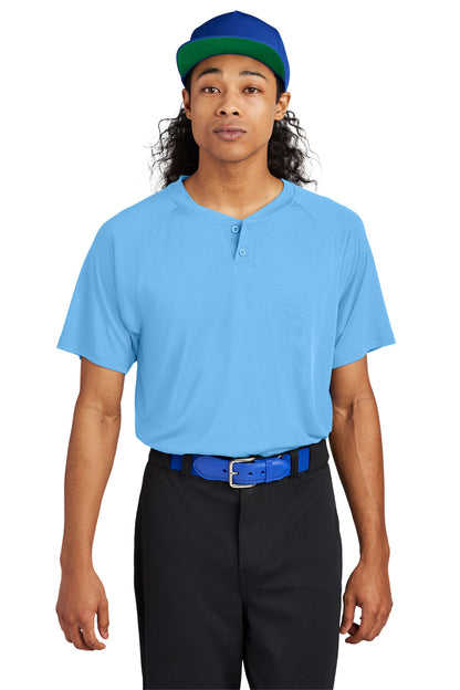 Sport-Tek PosiCharge Competitor 2-Button Henley ST359 Carolina Blue