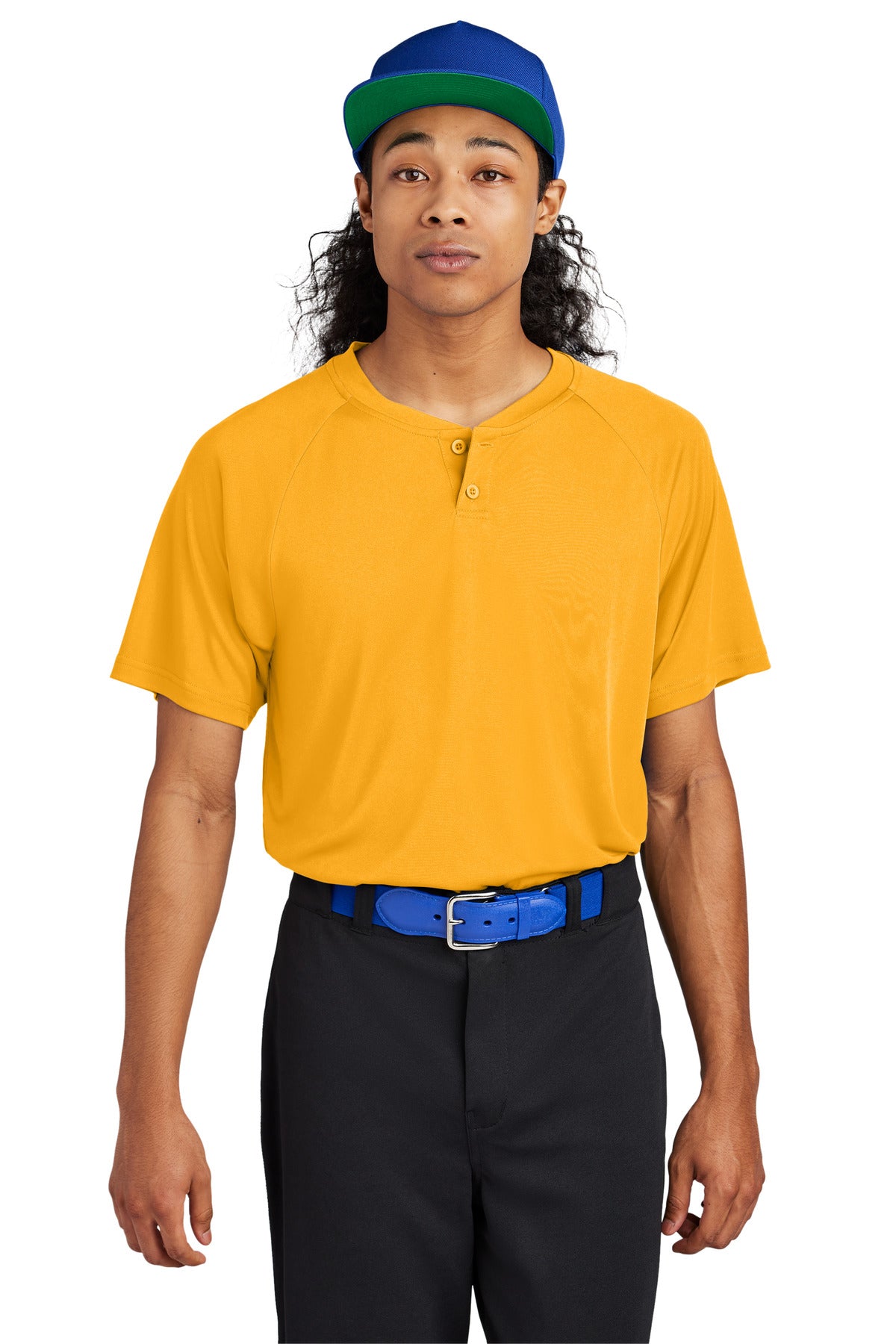 Sport-Tek PosiCharge Competitor 2-Button Henley ST359 Gold