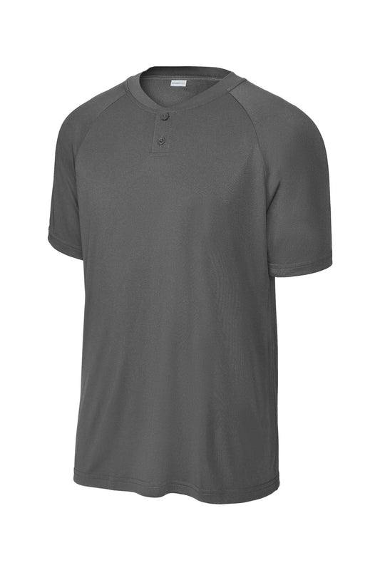 Sport-Tek PosiCharge Competitor 2-Button Henley ST359 Iron Grey