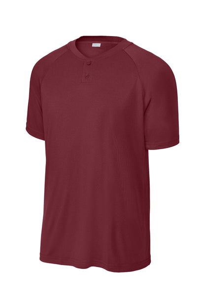 Sport-Tek PosiCharge Competitor 2-Button Henley ST359 Maroon