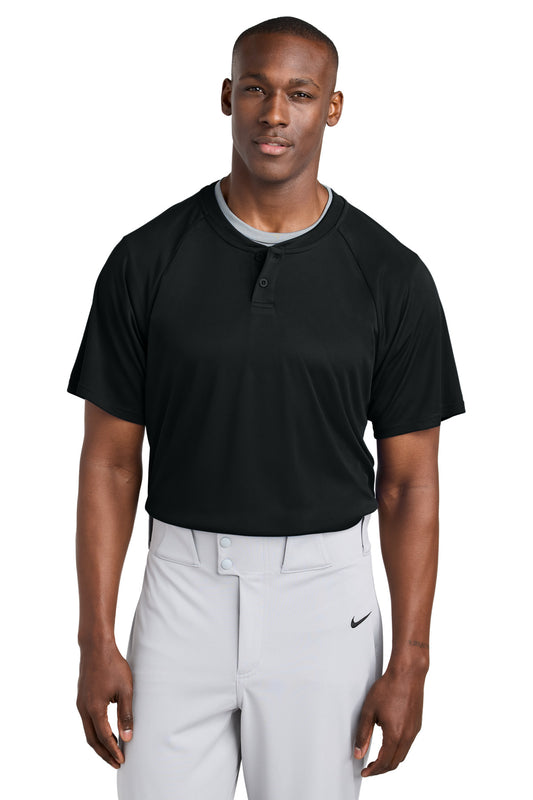 Sport-Tek PosiCharge Competitor 2-Button Henley ST359 Black