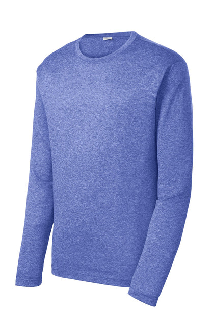Sport-Tek Long Sleeve Heather Contender Tee. ST360LS True Royal Heather