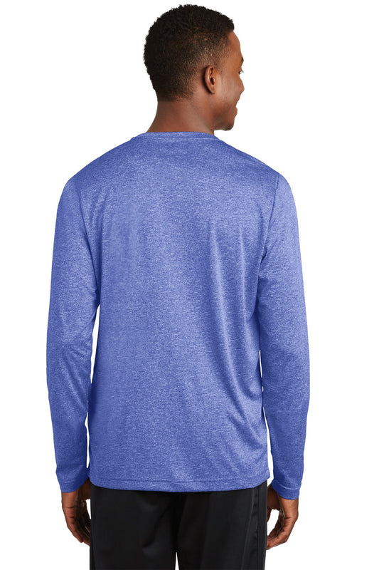 Sport-Tek Long Sleeve Heather Contender Tee. ST360LS True Royal Heather