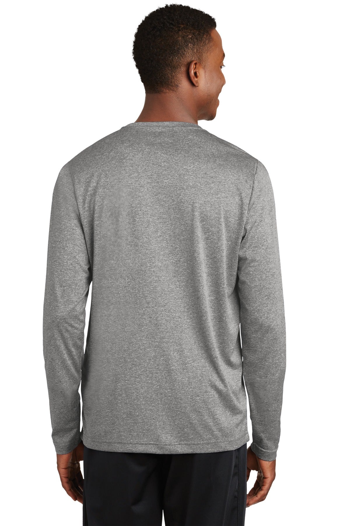 Sport-Tek Long Sleeve Heather Contender Tee. ST360LS Vintage Heather
