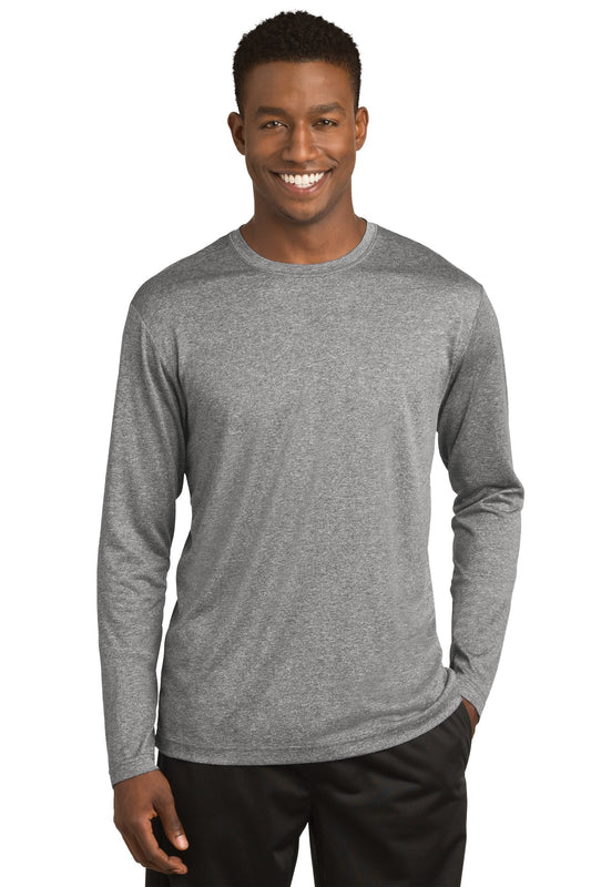 Sport-Tek Long Sleeve Heather Contender Tee. ST360LS Vintage Heather