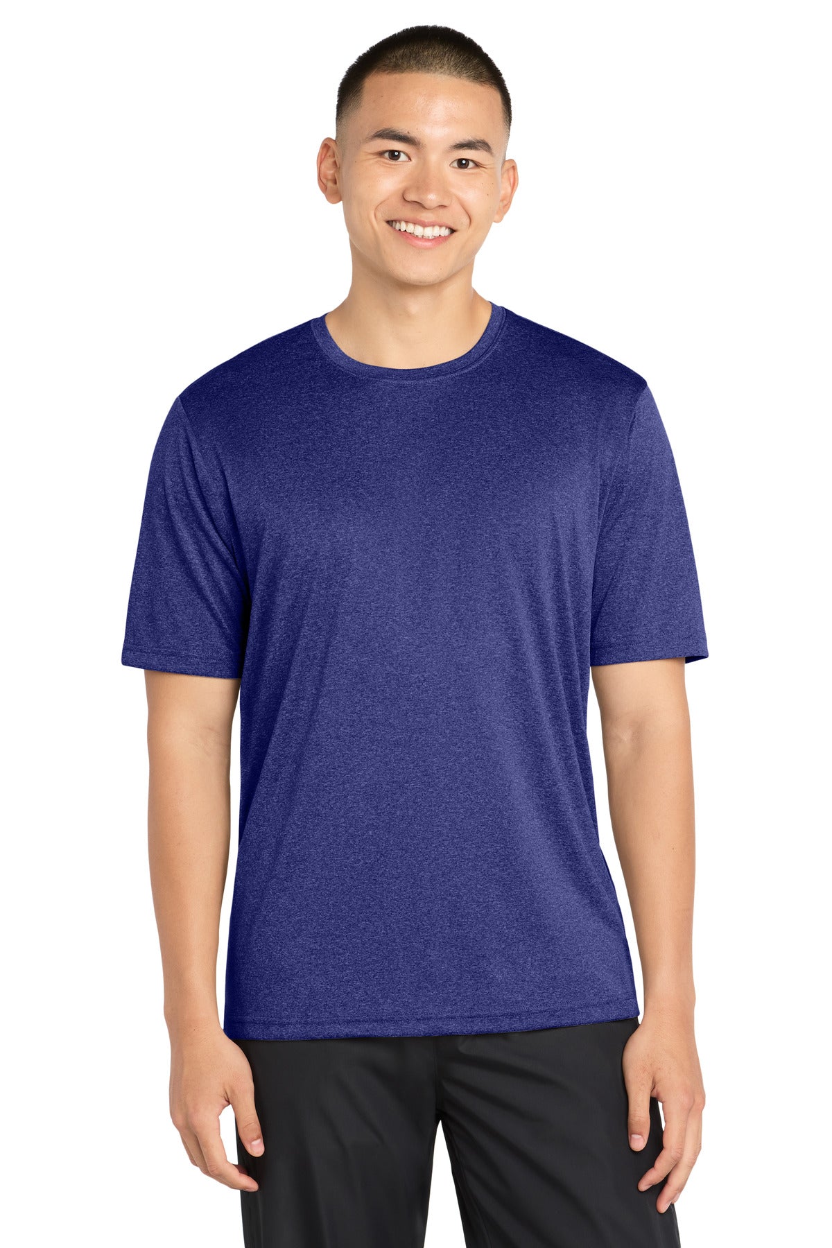 Sport-Tek Heather Contender Tee ST360 Cobalt Heather