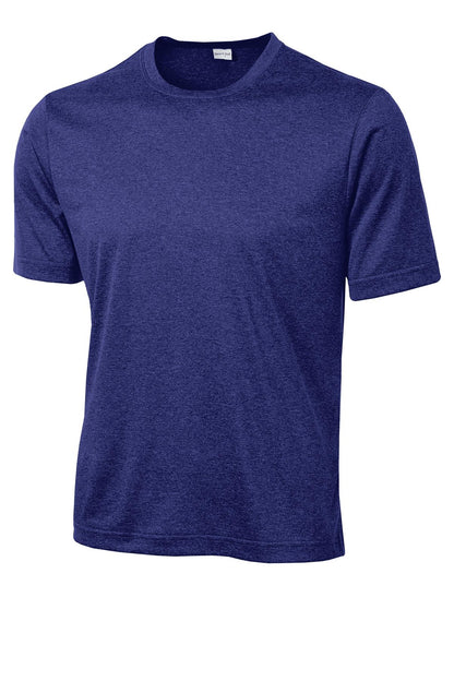 Sport-Tek Heather Contender Tee. ST360 Cobalt Heather