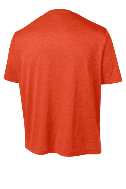 Sport-Tek Heather Contender Tee. ST360 Deep Orange Heather