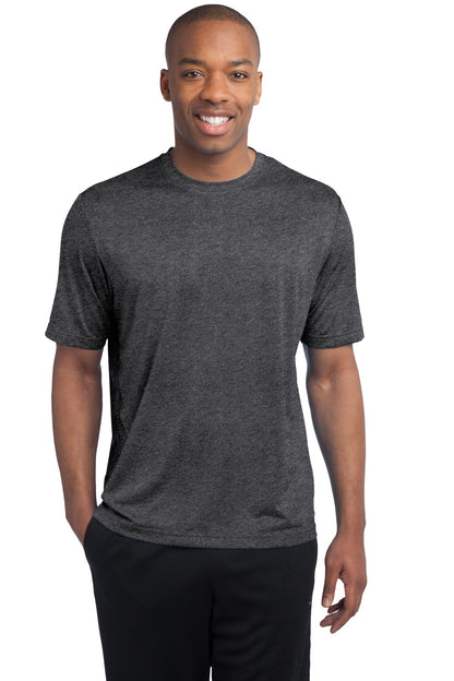 Sport-Tek Heather Contender Tee. ST360 Graphite Heather