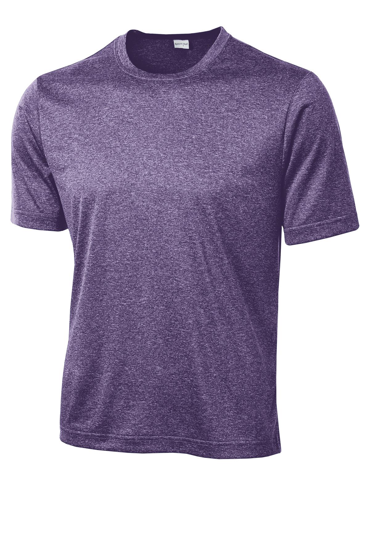 Sport-Tek Heather Contender Tee. ST360 Purple Heather