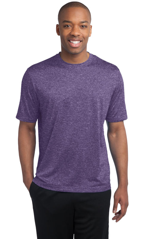 Sport-Tek Heather Contender Tee. ST360 Purple Heather