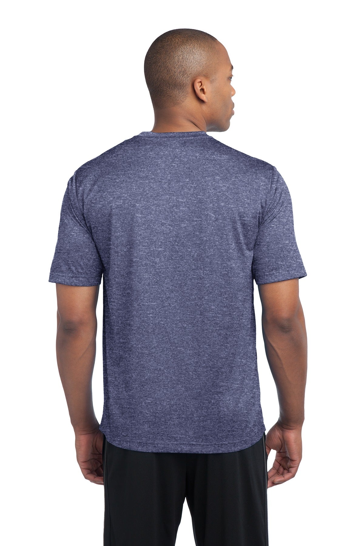 Sport-Tek Heather Contender Tee. ST360 True Navy Heather