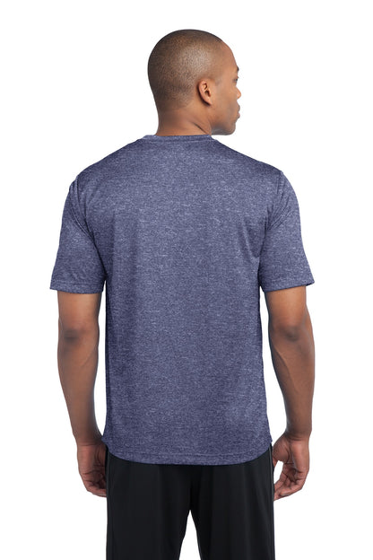 Sport-Tek Heather Contender Tee. ST360 True Navy Heather