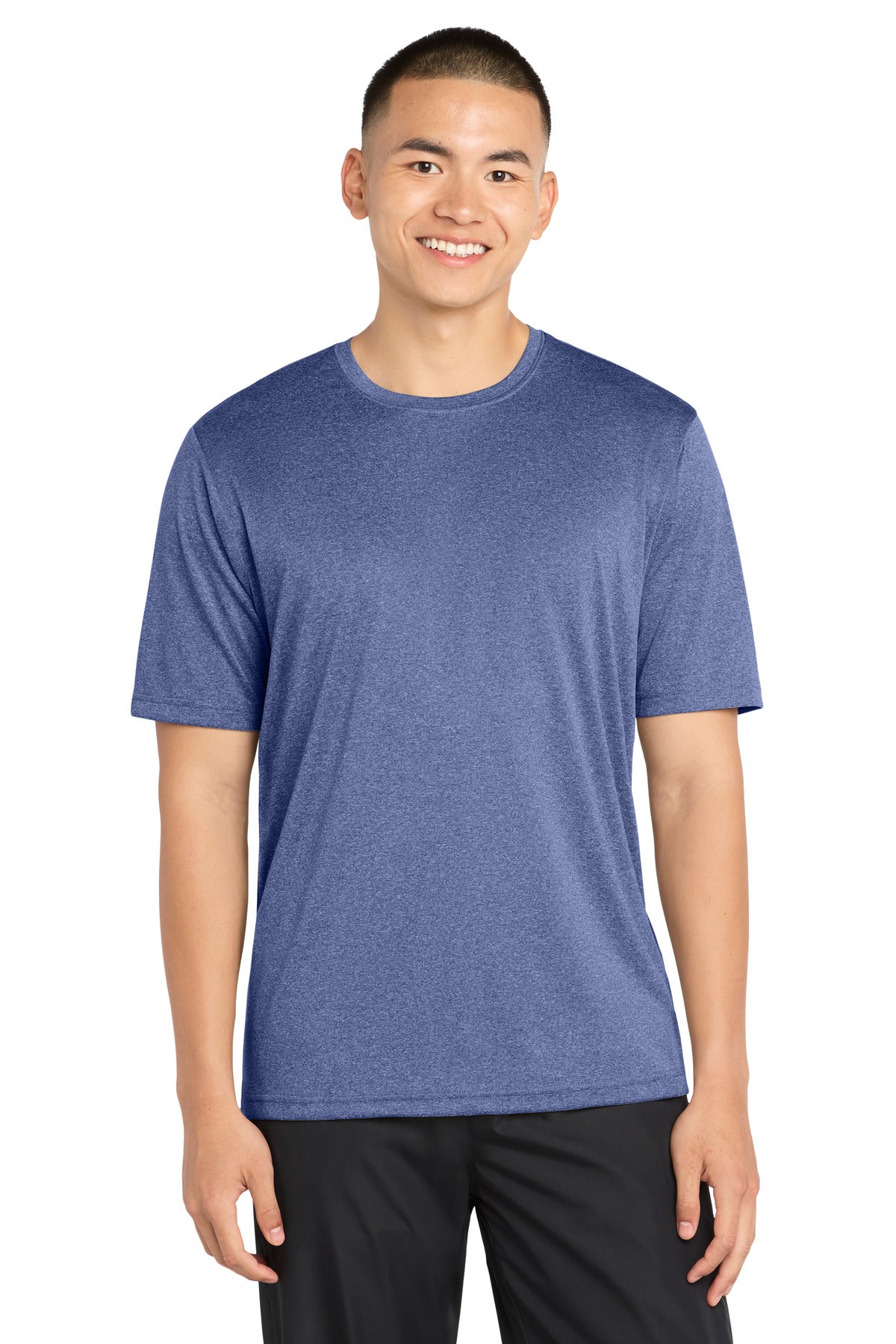 Sport-Tek Heather Contender Tee ST360 True Royal Heather