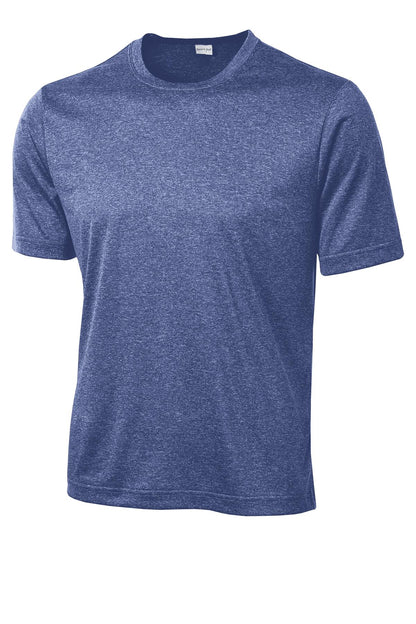 Sport-Tek Heather Contender Tee. ST360 True Royal Heather