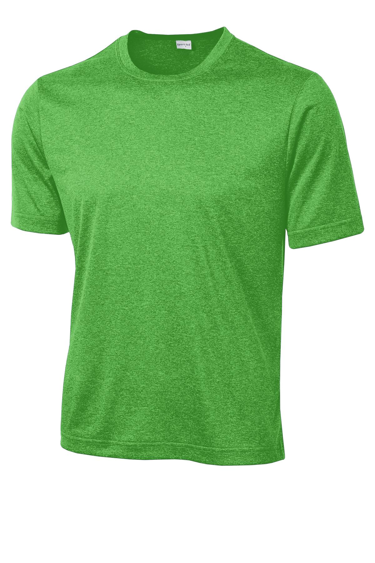 Sport-Tek Heather Contender Tee. ST360 Turf Green Heather