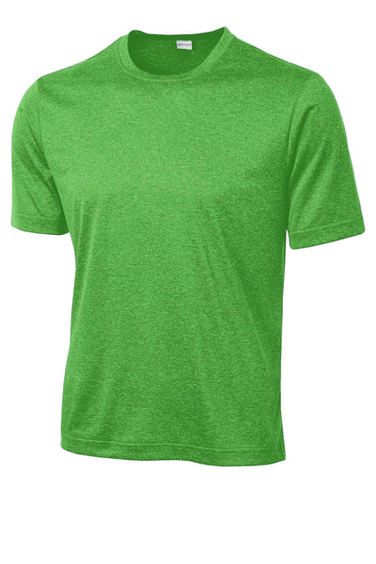 Sport-Tek Heather Contender Tee. ST360 Turf Green Heather