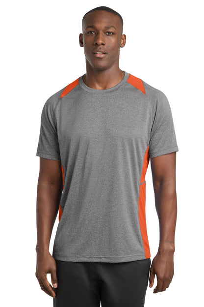 Sport-Tek Heather Colorblock Contender Tee ST361