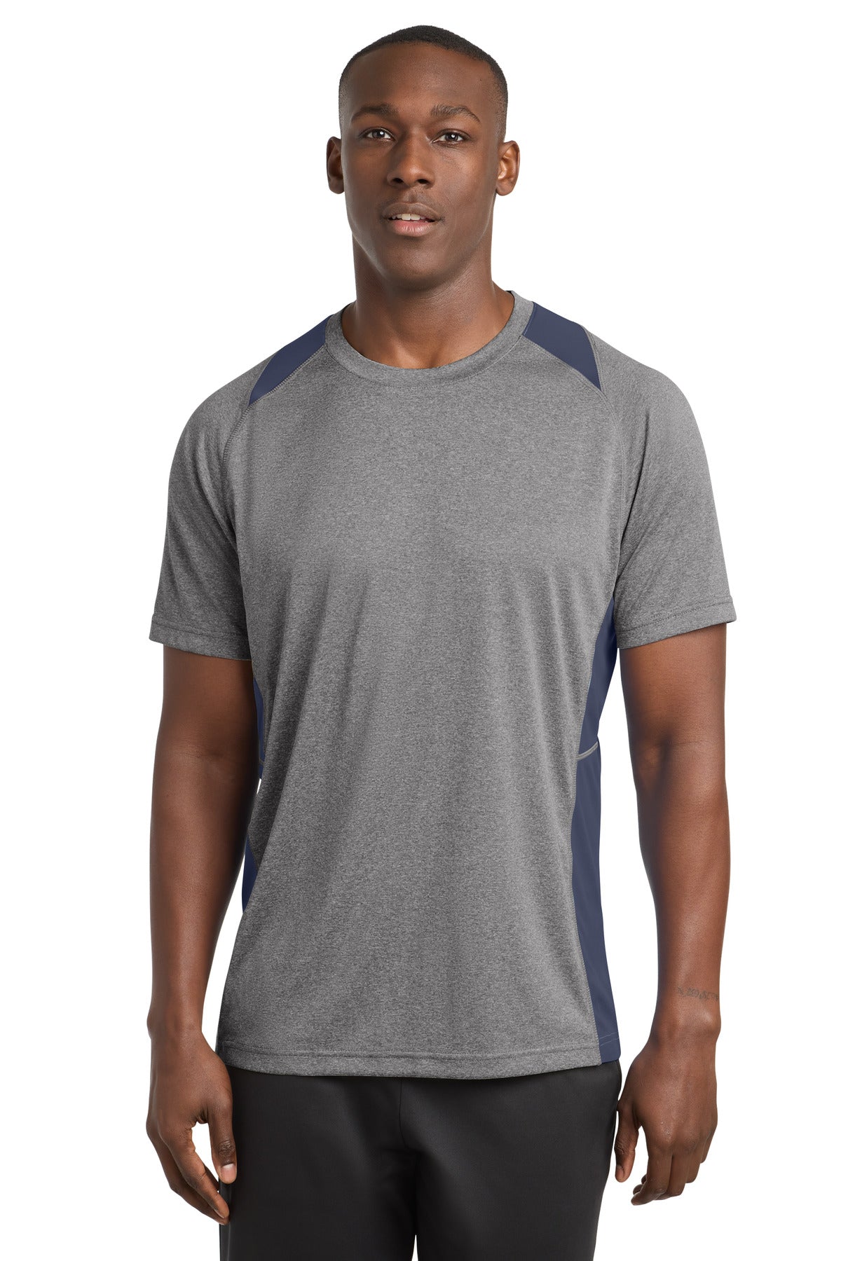 Sport-Tek Heather Colorblock Contender Tee ST361