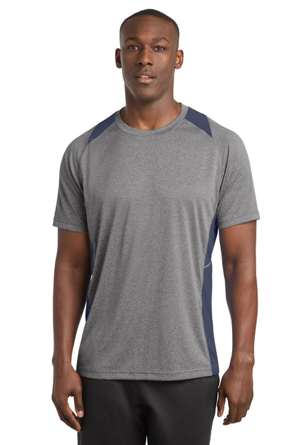 Sport-Tek Heather Colorblock Contender Tee ST361