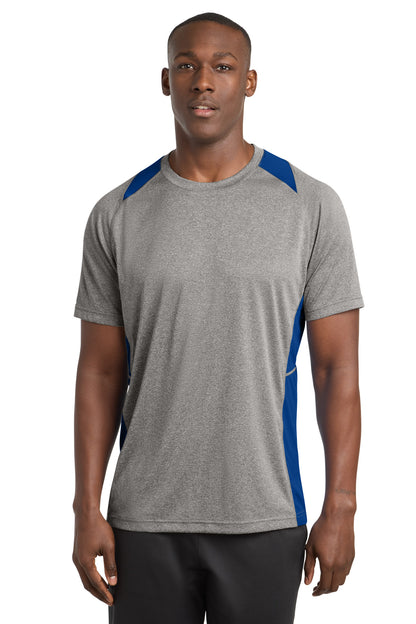 Sport-Tek Heather Colorblock Contender Tee ST361