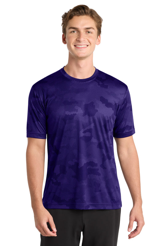 Sport-Tek CamoHex Tee ST370 Purple