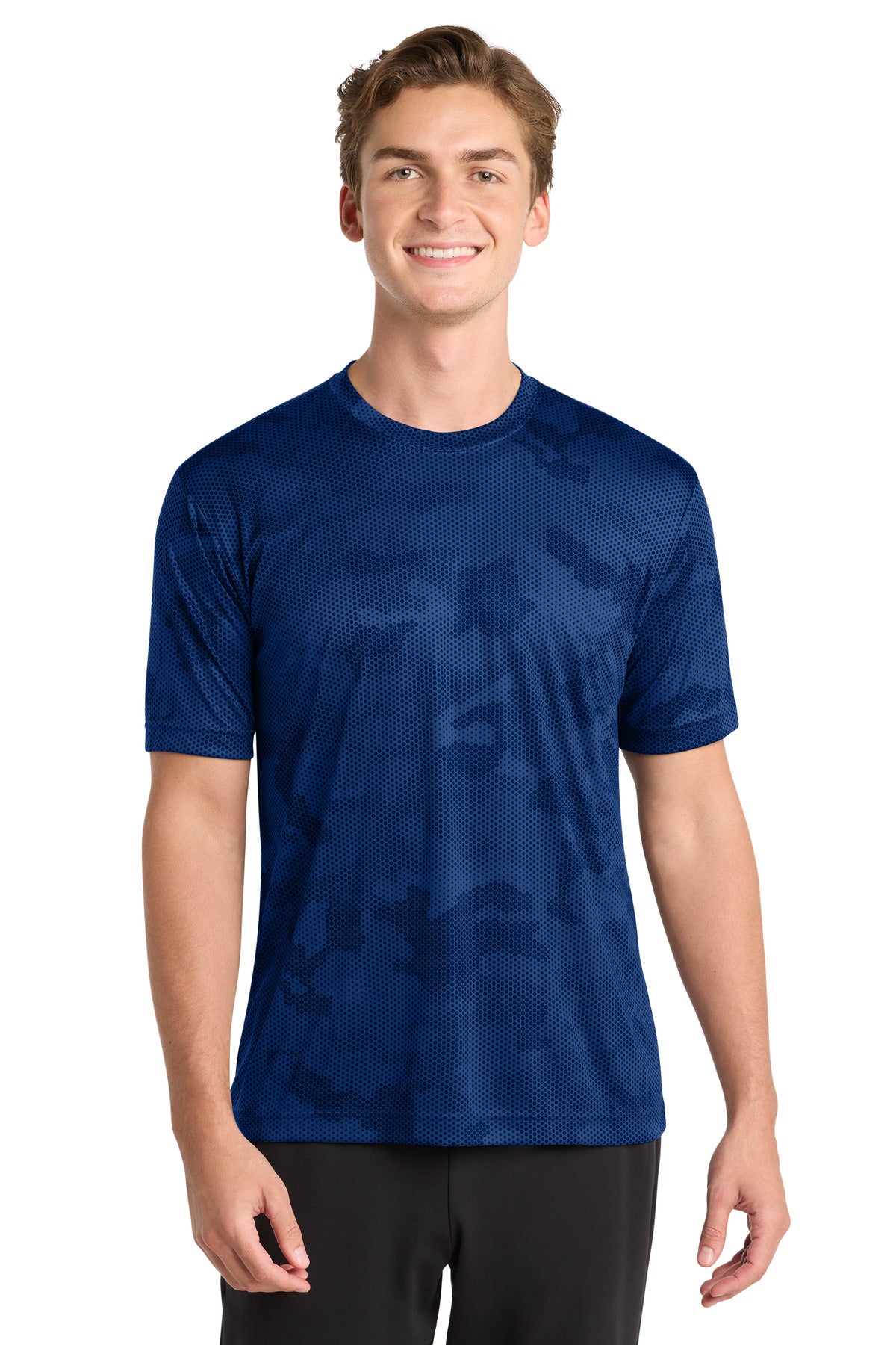 Sport-Tek CamoHex Tee ST370 True Royal
