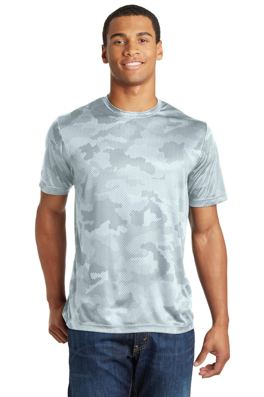 Sport-Tek CamoHex Tee. ST370 White