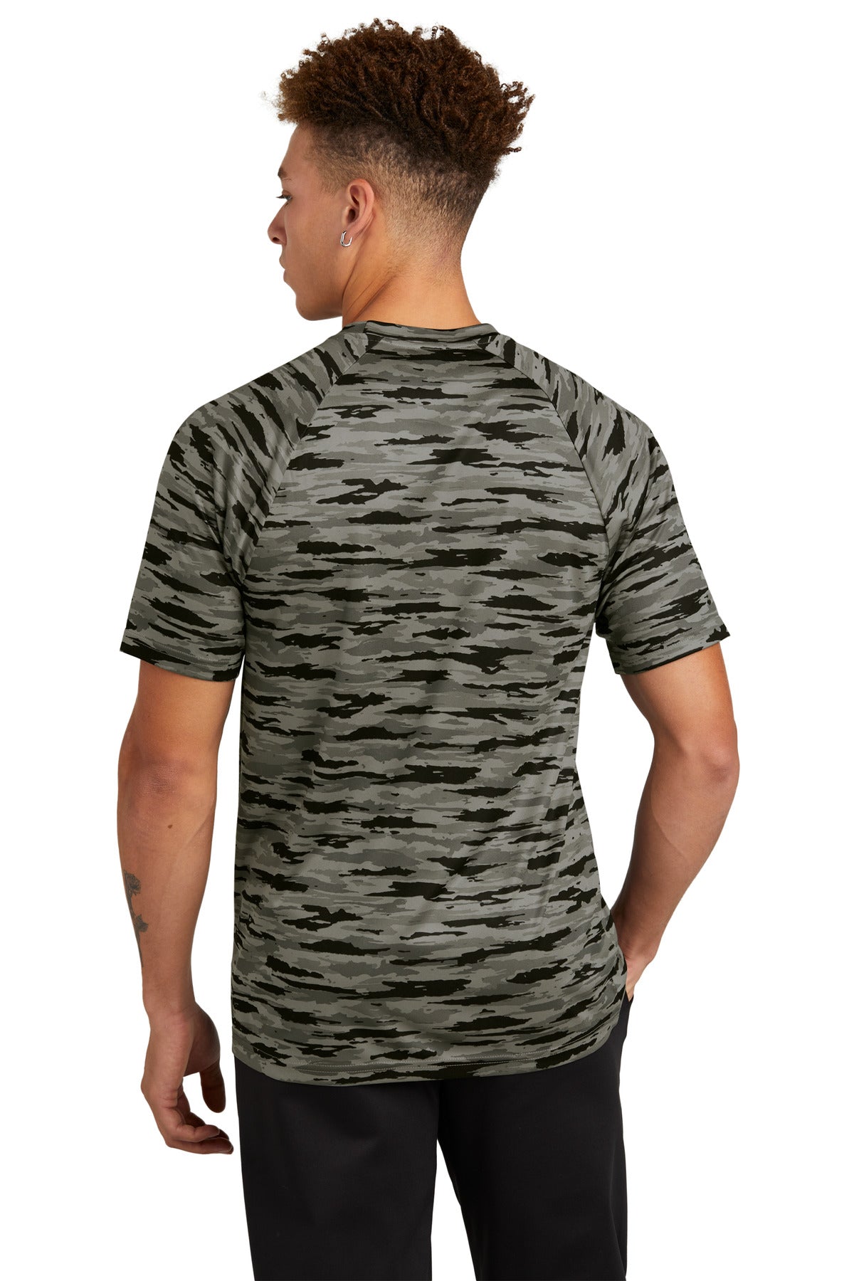 Sport-Tek Drift Camo Tee ST375 Black