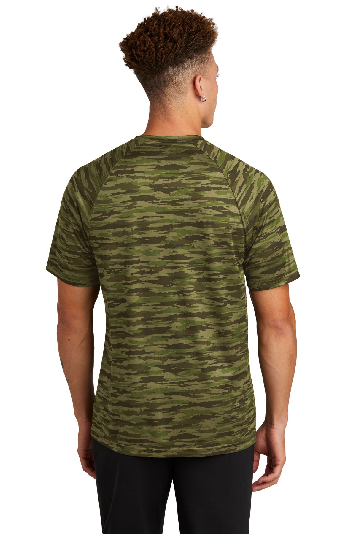 Sport-Tek Drift Camo Tee ST375 Olive Drab Green