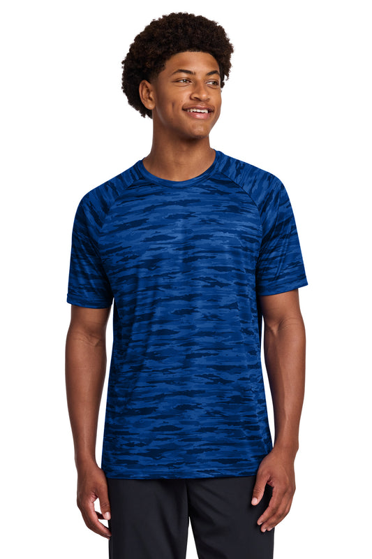 Sport-Tek Drift Camo Tee ST375 True Royal