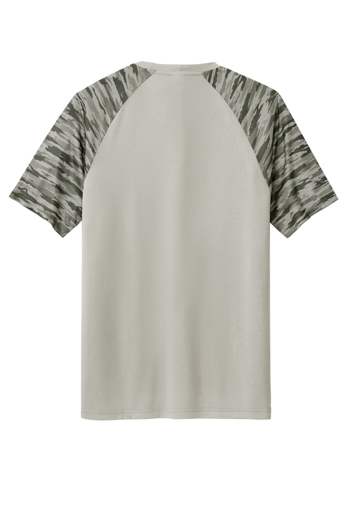 Sport-Tek Drift Camo Colorblock Tee ST376 Silver