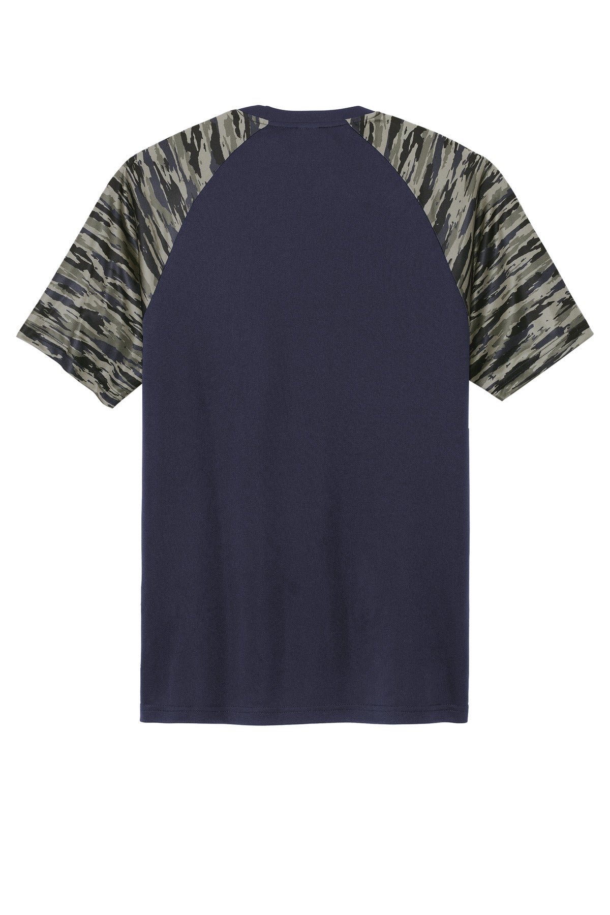 Sport-Tek Drift Camo Colorblock Tee ST376 True Navy