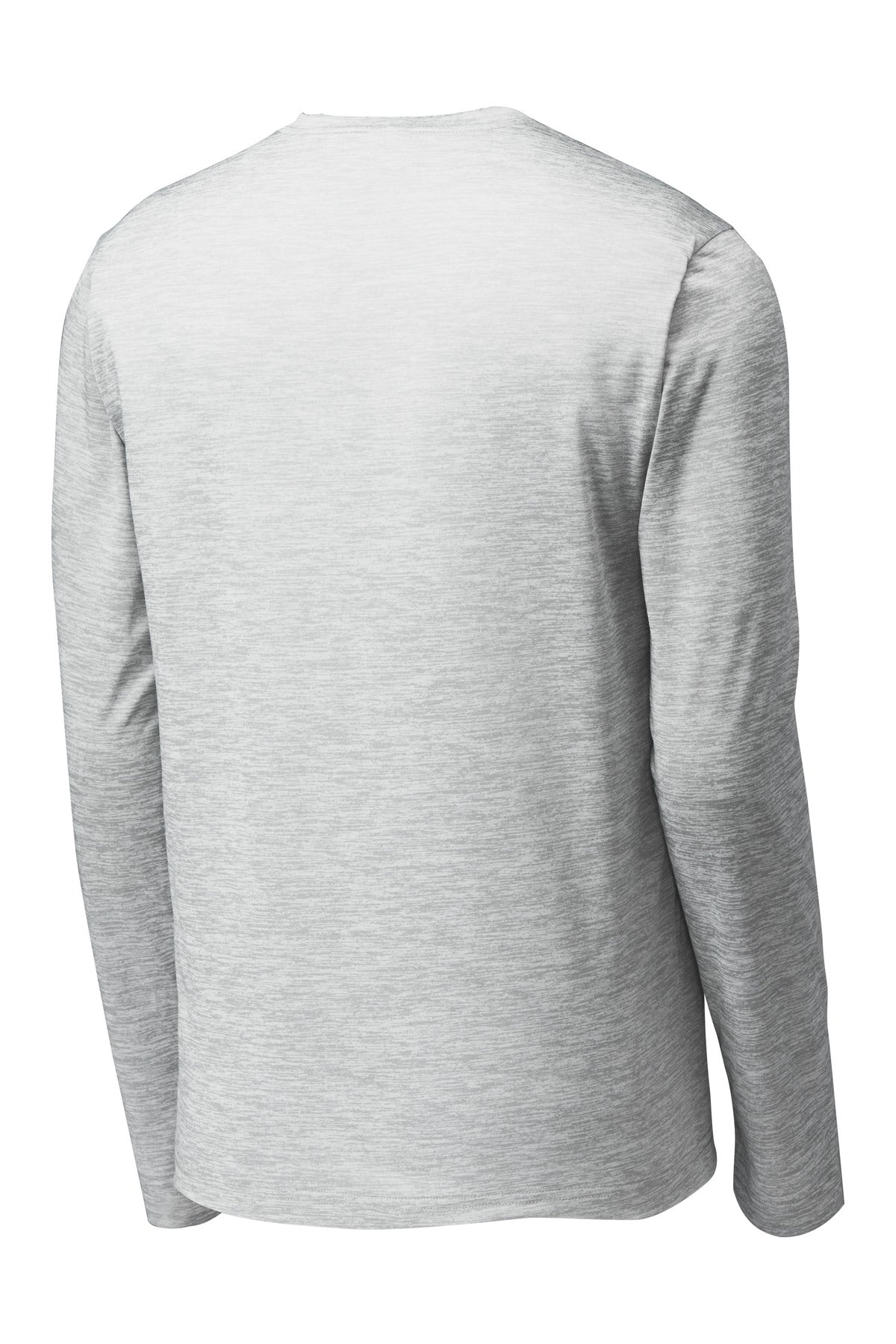 Sport-Tek  PosiCharge  Long Sleeve Electric Heather Tee. ST390LS Silver Electric