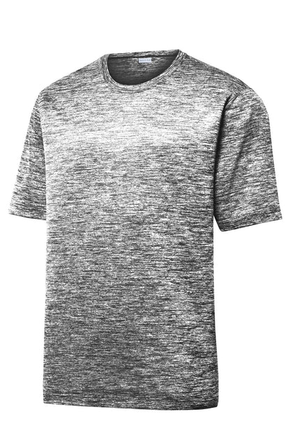 Sport-Tek PosiCharge Electric Heather Tee. ST390 Black Electric