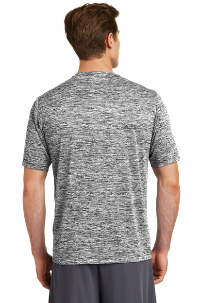 Sport-Tek PosiCharge Electric Heather Tee. ST390 Black Electric