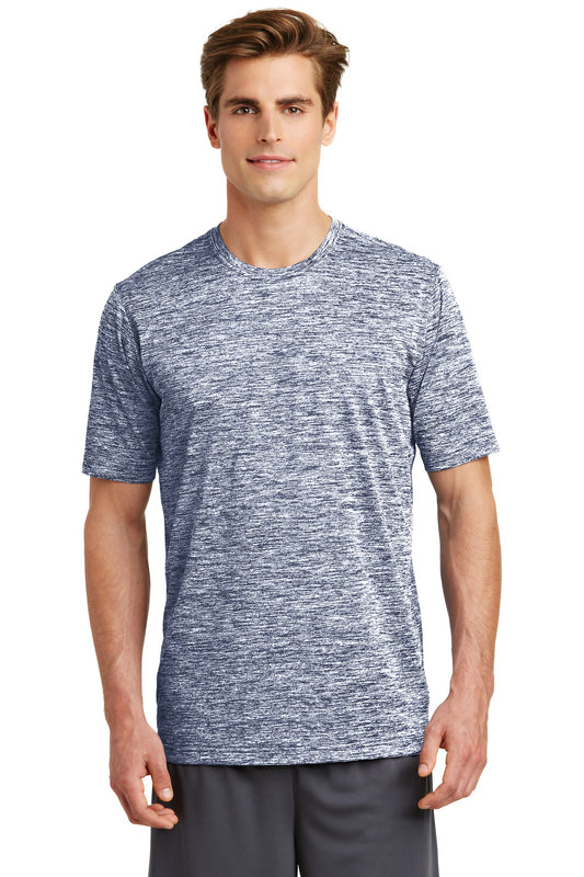 Sport-Tek PosiCharge Electric Heather Tee. ST390 True Navy Electric