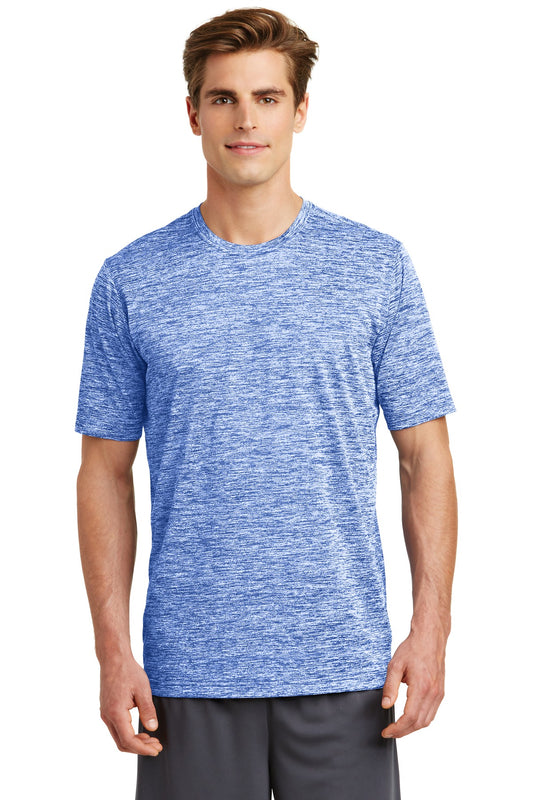 Sport-Tek PosiCharge Electric Heather Tee. ST390 True Royal Electric