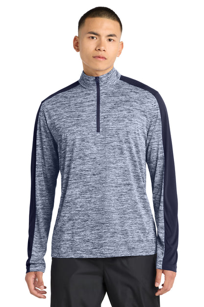 Sport-Tek PosiCharge Electric Heather Colorblock 1/4-Zip Pullover ST397