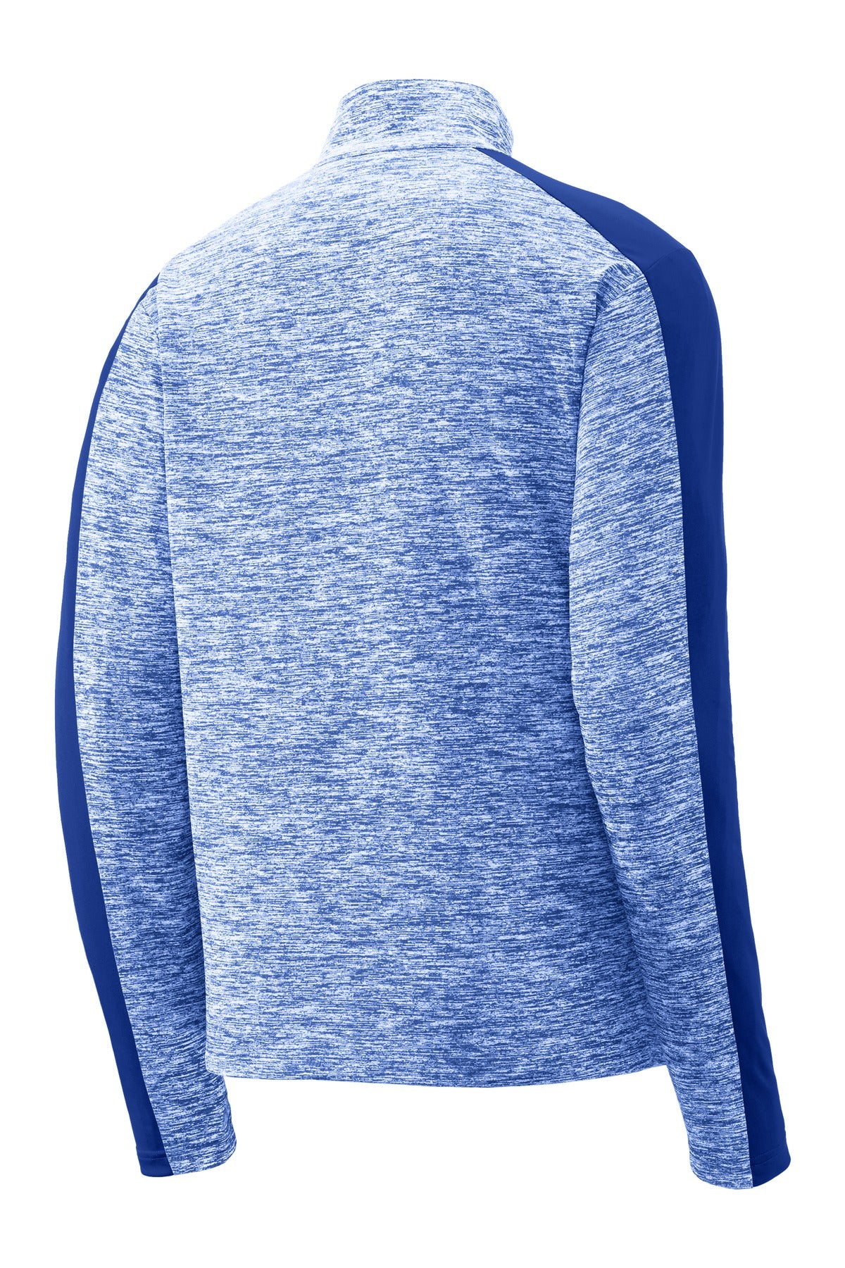 Sport-Tek PosiCharge Electric Heather Colorblock 1/4-Zip Pullover. ST397 True Royal Electric/ True Royal