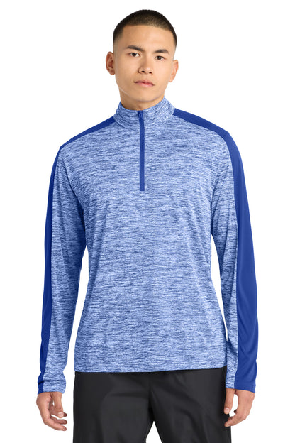 Sport-Tek PosiCharge Electric Heather Colorblock 1/4-Zip Pullover ST397