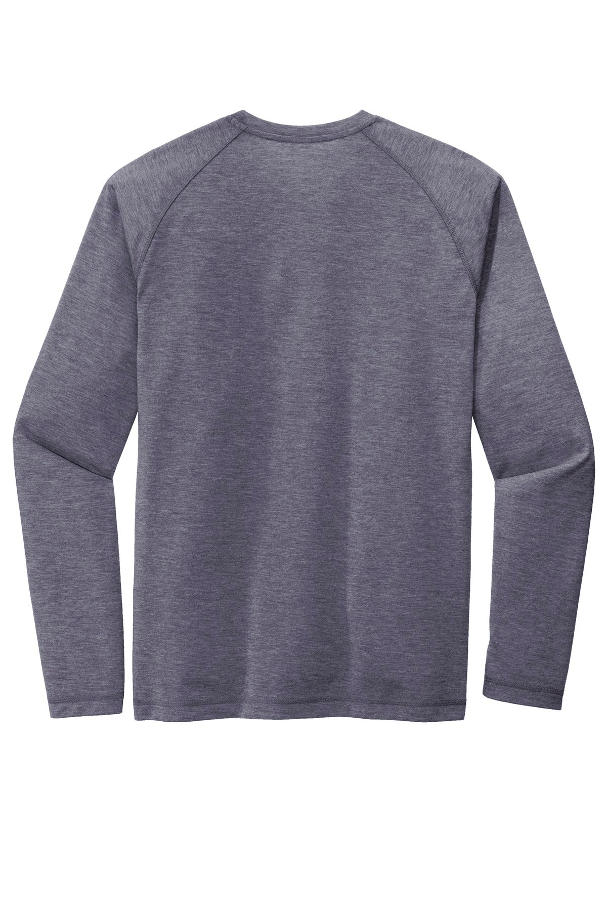 Sport-Tek  PosiCharge  Long Sleeve Tri-Blend Wicking Raglan Tee ST400LS True Navy Heather