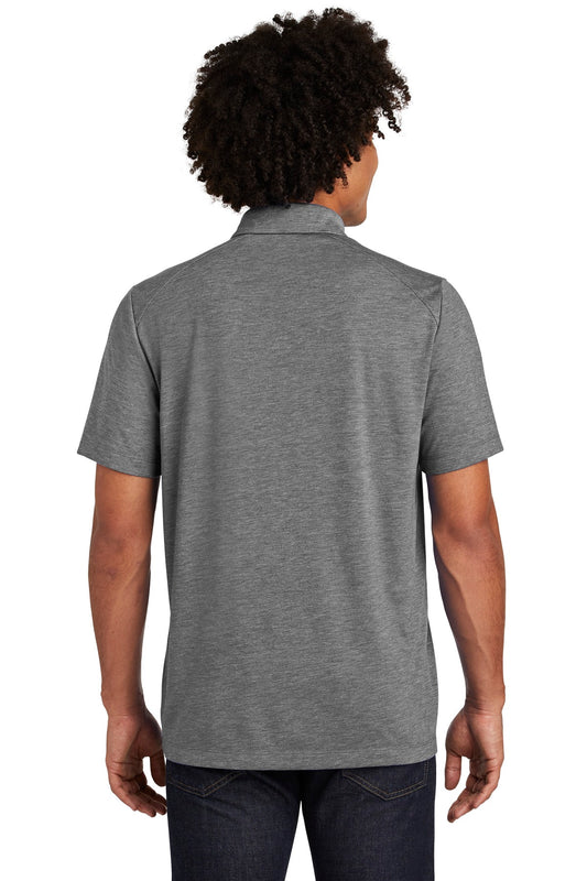 Sport-Tek  PosiCharge  Tri-Blend Wicking Polo. ST405 Dark Grey Heather
