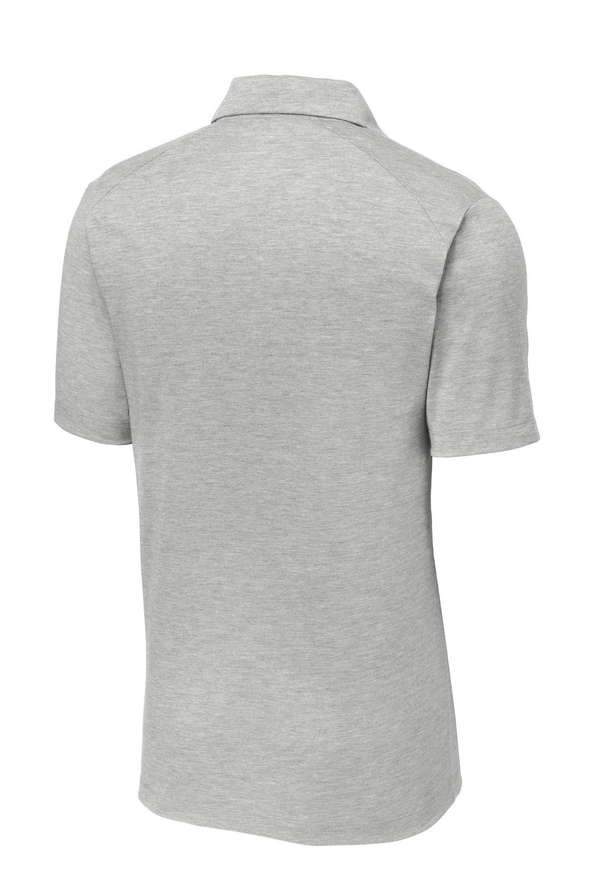 Sport-Tek  PosiCharge  Tri-Blend Wicking Polo. ST405 Light Grey Heather