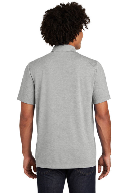 Sport-Tek  PosiCharge  Tri-Blend Wicking Polo. ST405 Light Grey Heather