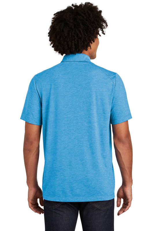 Sport-Tek  PosiCharge  Tri-Blend Wicking Polo. ST405 Pond Blue Heather