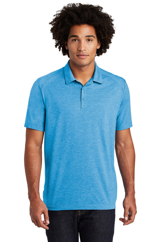 Sport-Tek  PosiCharge  Tri-Blend Wicking Polo. ST405 Pond Blue Heather