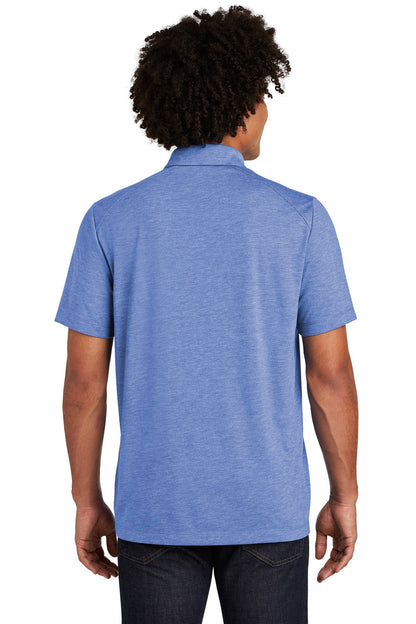 Sport-Tek  PosiCharge  Tri-Blend Wicking Polo. ST405 True Royal Heather